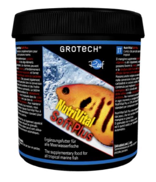 Корм дополнительный для рыб Grotech NutriVital Soft Plus, 1,4-2,2 мм, мягкие гранулы, 350г