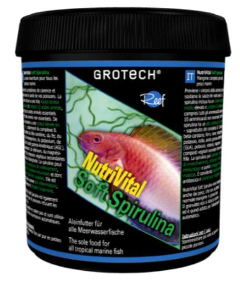 Корм для рыб Grotech NutriVital Soft Spirulina, 0,6-0,9 мм, мягкие гранулы, 350 г