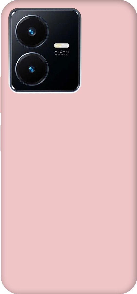 

Силиконовый чехол на Vivo Y22 Silky Touch Premium розовый, 157821