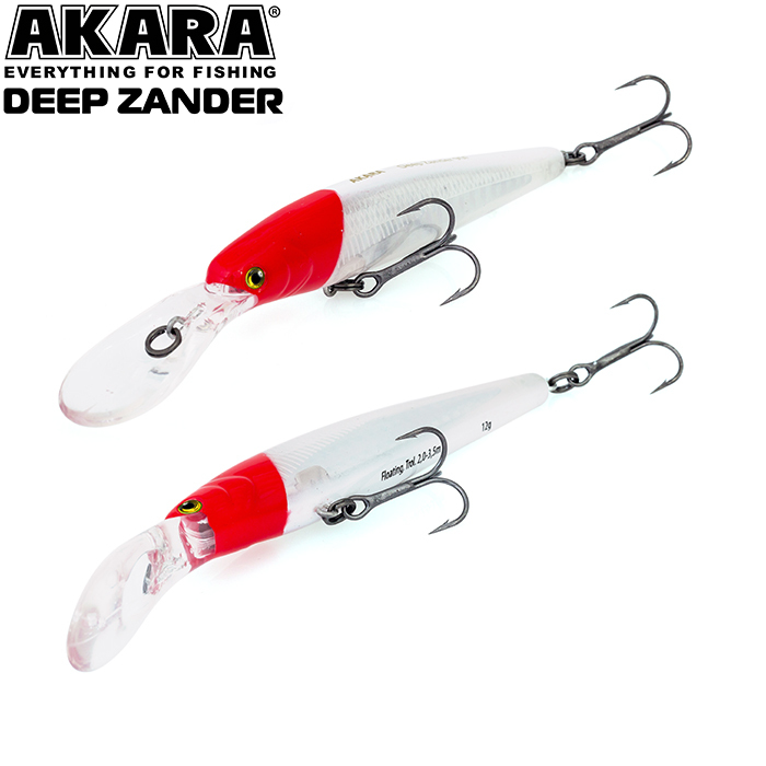 

Воблер Akara Deep Zander 90F 12 гр 3/7 oz 3,5 in A52, Разноцветный, Deep Zander