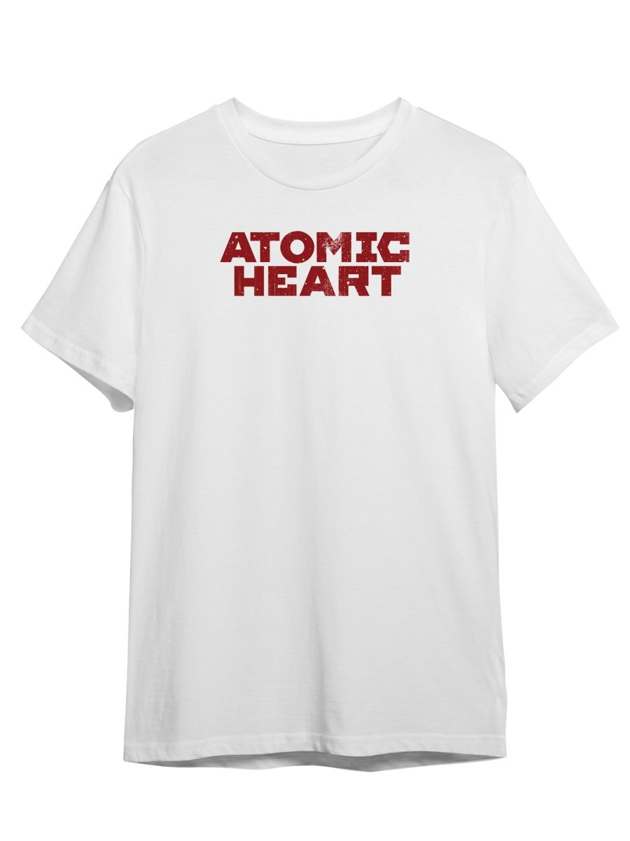 

Футболка унисекс Каждому Своё Atomic heart/Атомное сердце GMAT6 белая 5XL, "Atomic heart/Атомное сердце" GMAT6