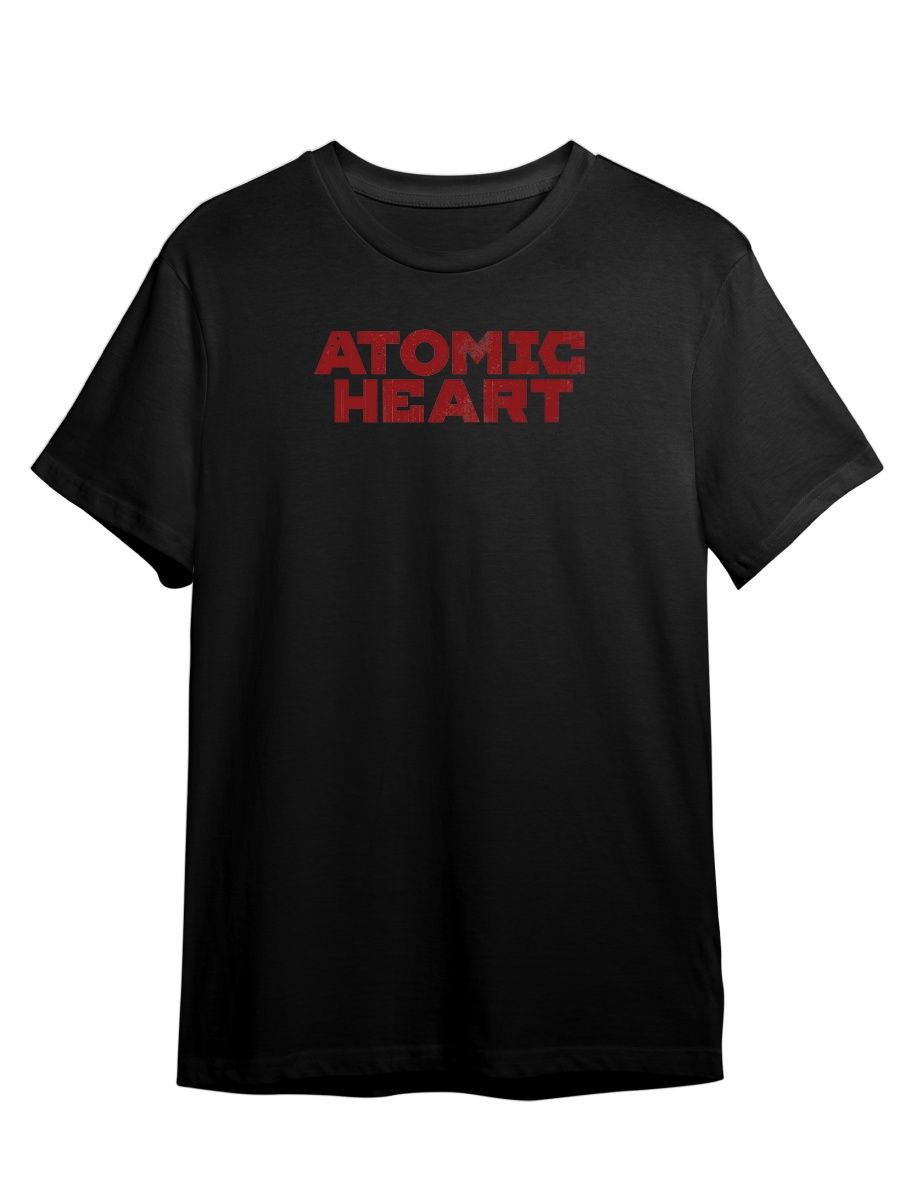 

Футболка унисекс Каждому Своё Atomic heart/Атомное сердце GMAT6 черная 4XL, "Atomic heart/Атомное сердце" GMAT6