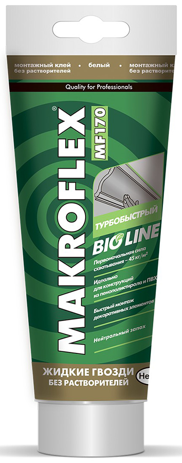 MAKROFLEX Bio Line MF170 клей монтажный турбобыстрый жидкие гвозди 025кг белый 295₽