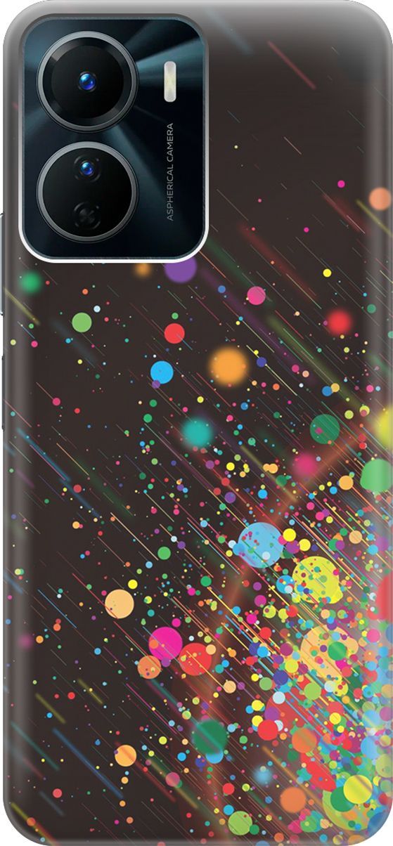

Силиконовый чехол на Vivo Y16 с принтом "Яркое настроение", Зеленый;красный, 157740