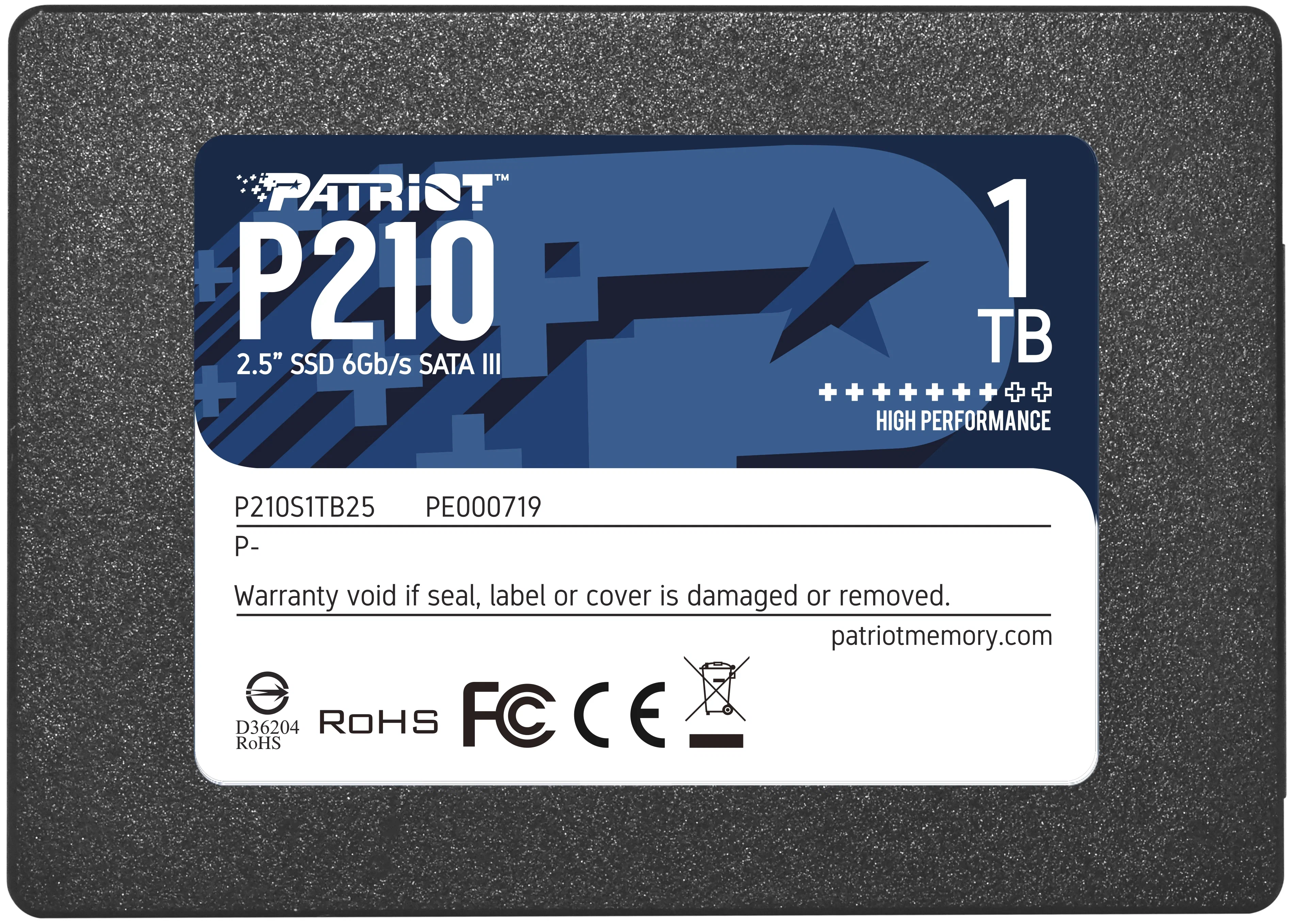 

SSD накопитель PATRIOT 1 ТБ (P210S1TB25)