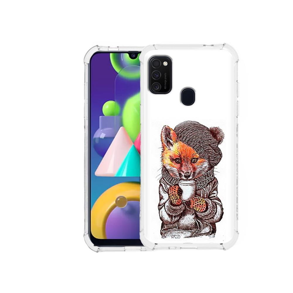 

Чехол MyPads Tocco для Samsung Galaxy M21 лиса в шапке (PT147110.591.437), Tocco