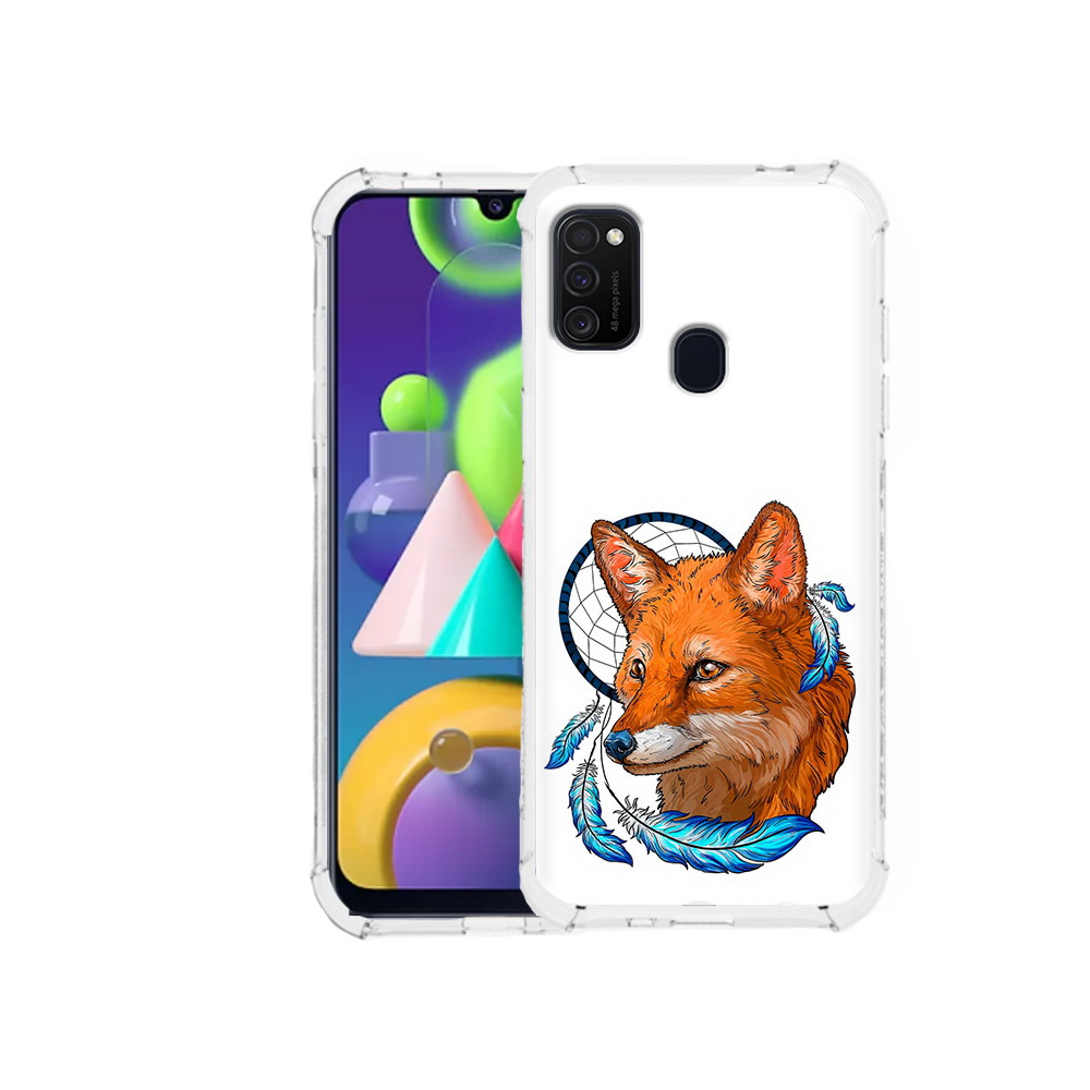 

Чехол MyPads Tocco для Samsung Galaxy M21 лиса и ловец снов (PT147110.591.438), Прозрачный, Tocco