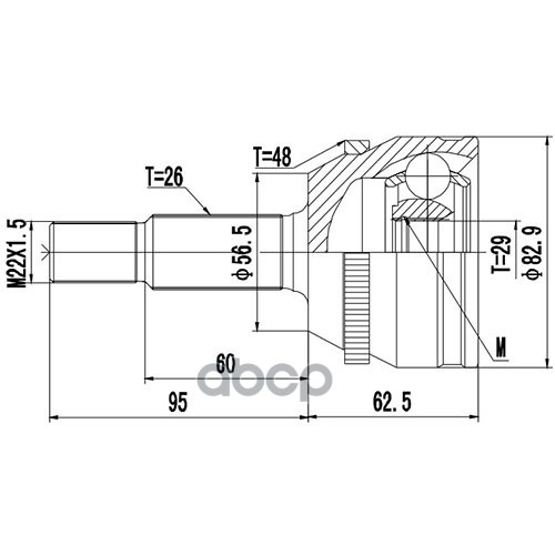 

ZIKMAR 'Z87072R ШРУС наружный 1шт
