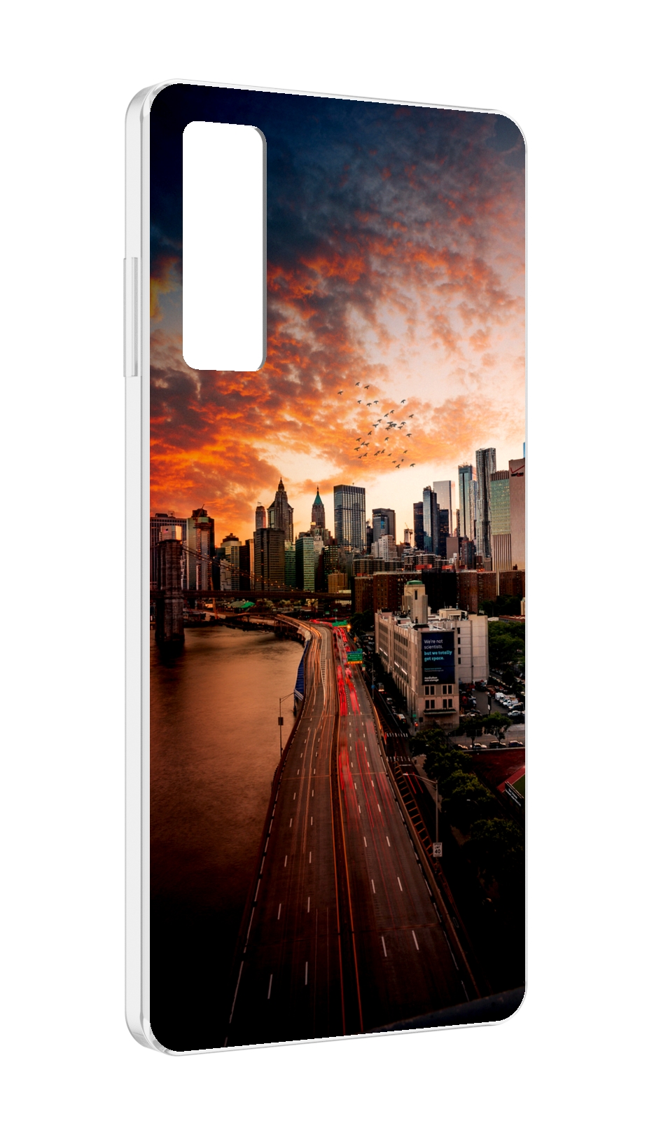 

Чехол MyPads американский город фото для TCL 20 5G, Прозрачный, Tocco