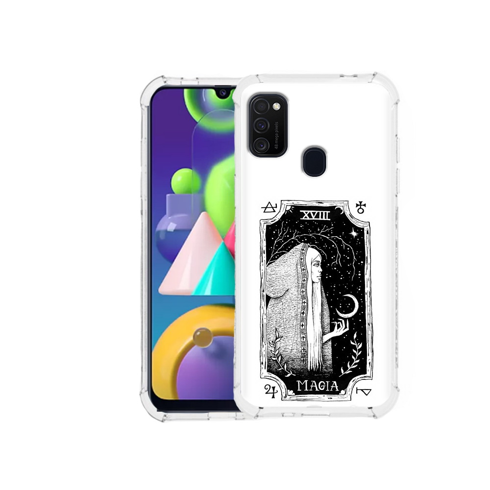 

Чехол MyPads Tocco для Samsung Galaxy M21 лунная магия (PT147110.591.447), Прозрачный, Tocco