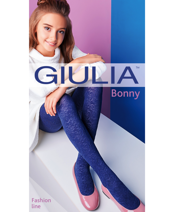 

Колготки детские Giulia Bonny полиамид синие 80 den р 128-134, Синий, 15143451