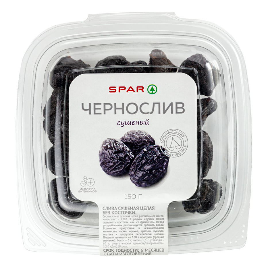 

Чернослив Spar Natural без косточки 150 г