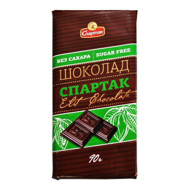 Шоколад Спартак горький без сахара 90 г