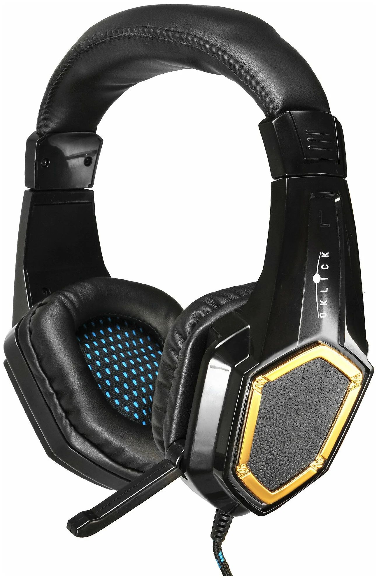 

Игровые наушники с микрофоном Оклик HS-L310G Guardian, динамики 40мм, облегченная конструк
