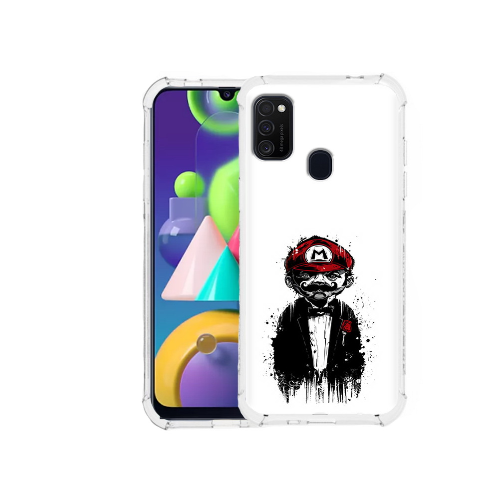 

Чехол MyPads Tocco для Samsung Galaxy M21 марио (PT147110.591.458), Прозрачный, Tocco
