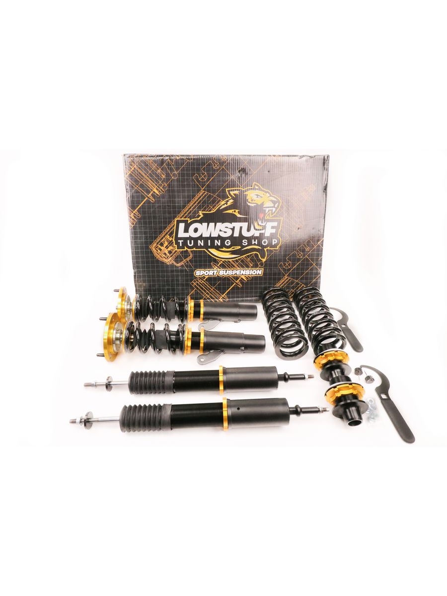 Фултап койловеры LOWSTUFF BMW E81 E82 E87 E88 E90 E91 E92 EVO-III