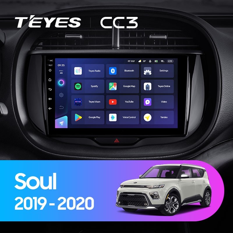 Штатная магнитола Teyes CC3 432 Kia Soul 2019-2020 3790000₽