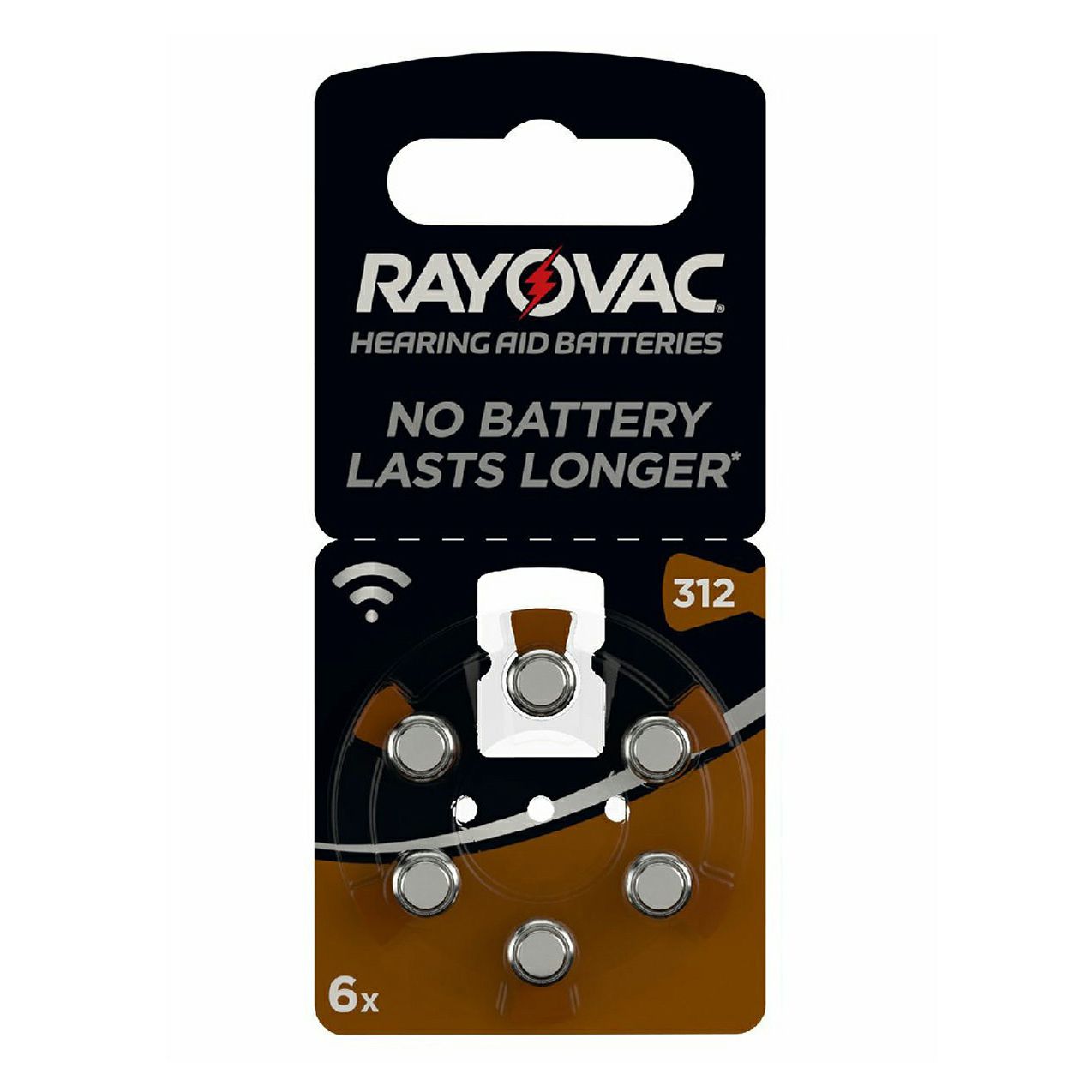 Батарейки Rayovac 312 для слуховых аппаратов 6 шт