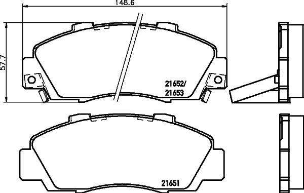 

Колодки тормозные перед HONDA ACCORD IV-VI, CIVIC VI, CR-V I, HR-V, INTEGRA, LEGEND II-IV,