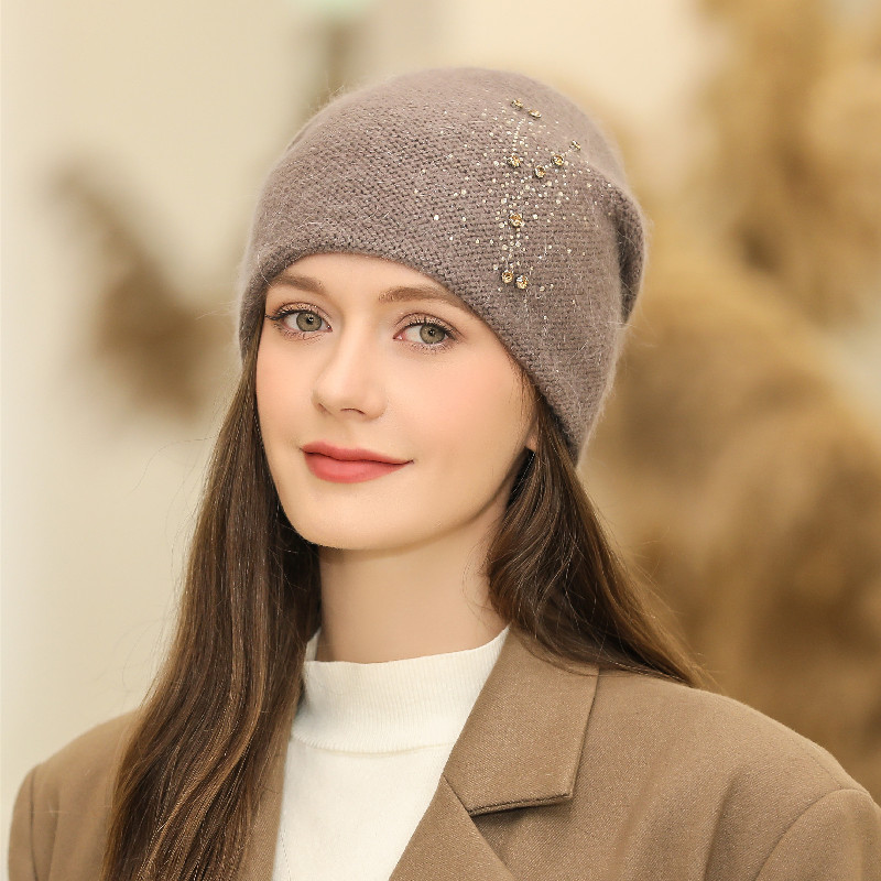 

Шапка женская WASABI TREND WH-00108 бежевая, Бежевый, WH-00108