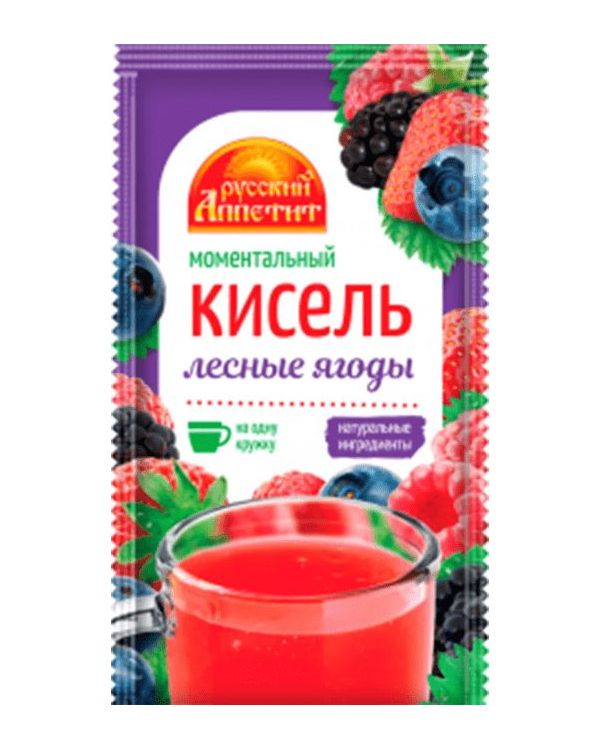 фото Смесь для приготовления киселя русский аппетит лесные ягоды 30 г