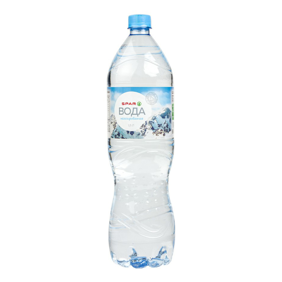 Вода питьевая артезианская Spar негазированная столовая 1,5 л