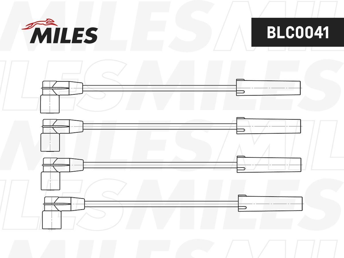 Провода В/В Лада/Жигули/Lada/Ваз 2108-2115 8 Кл. Инжектор Miles  BLC0041