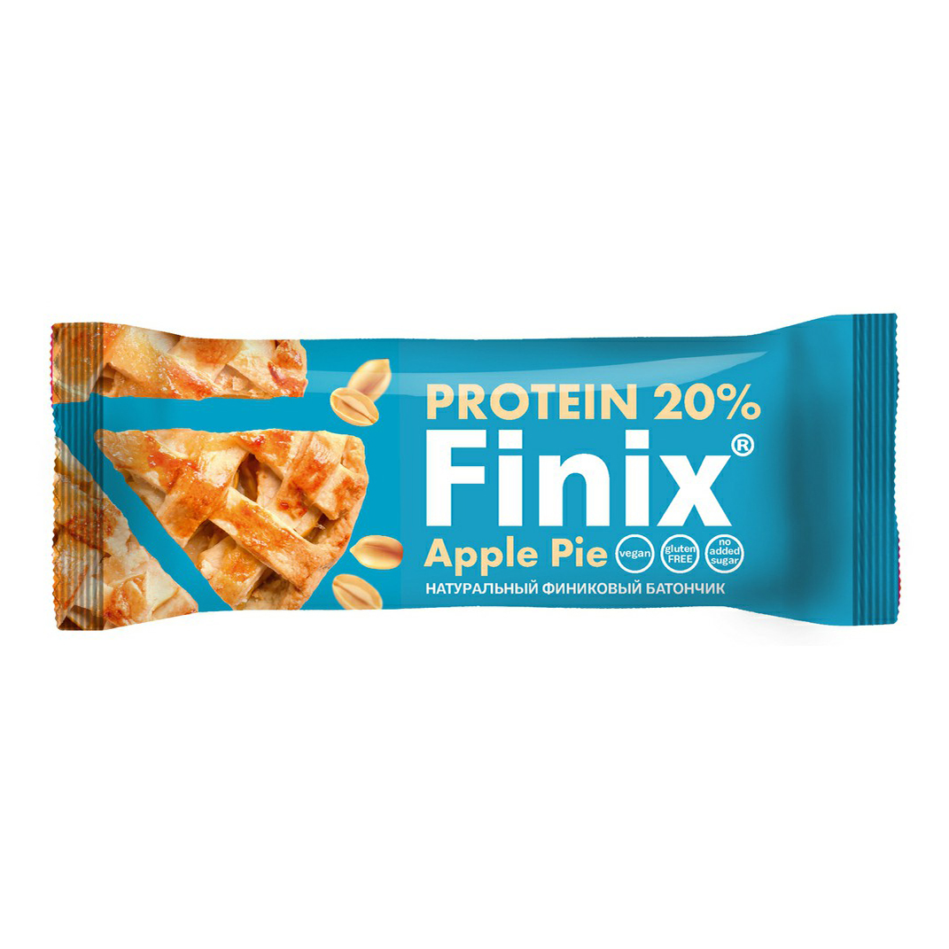 Батончик Finix Apple Pie протеиновый арахис-яблоко 30 г