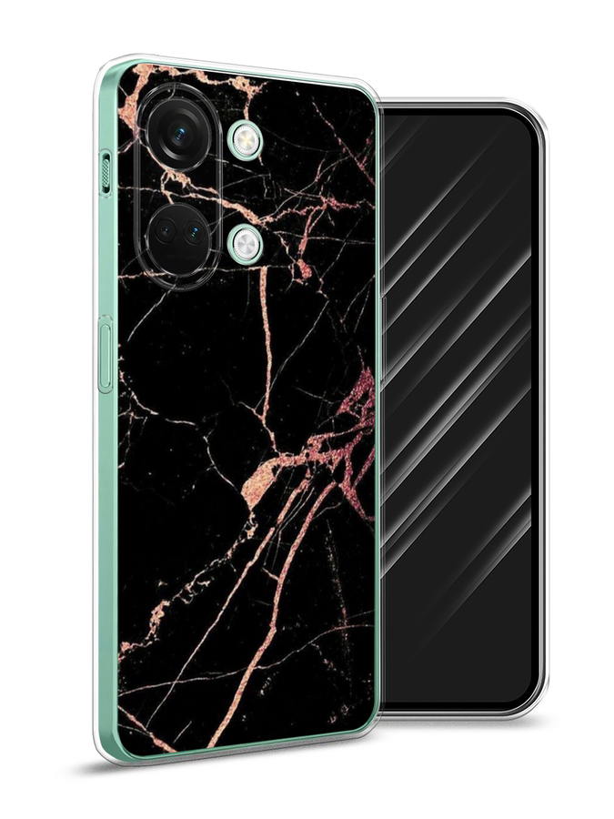 

Чехол Awog на OnePlus Nord 3 "Мрамор розовое золото", Черный;розовый, 154050-3