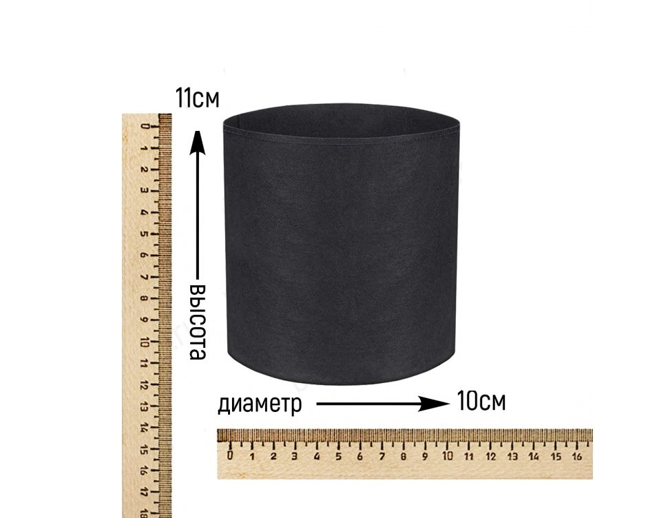 фото Текстильный мешок-горшок без ручек 1 л nobrand
