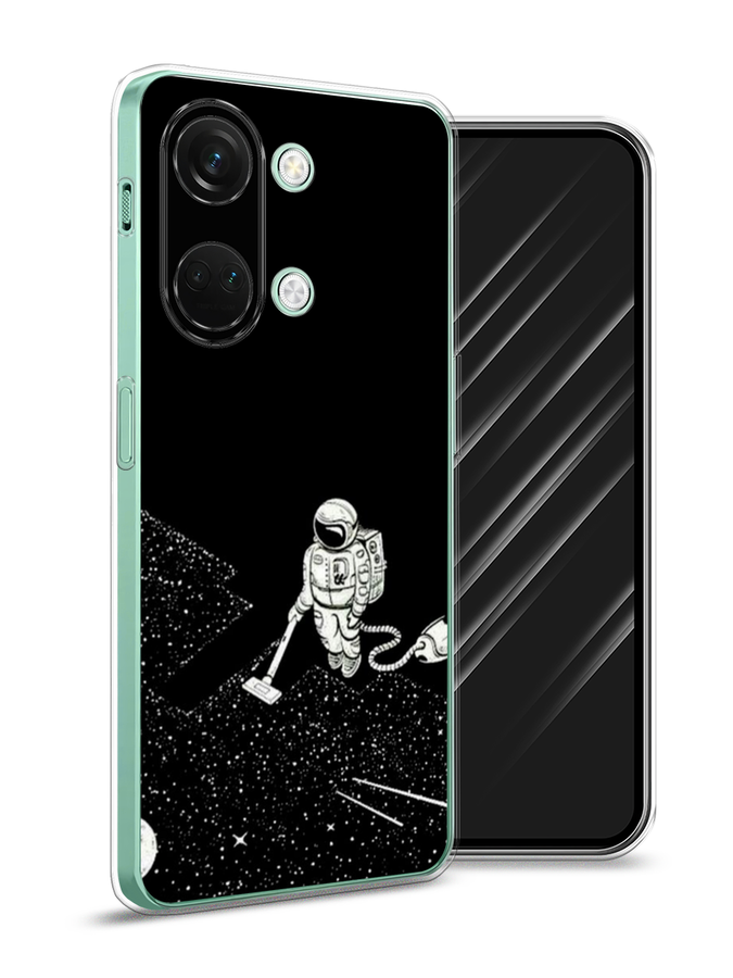 

Чехол Awog на OnePlus Nord 3 "Космонавт с пылесосом", Белый, 154050-4