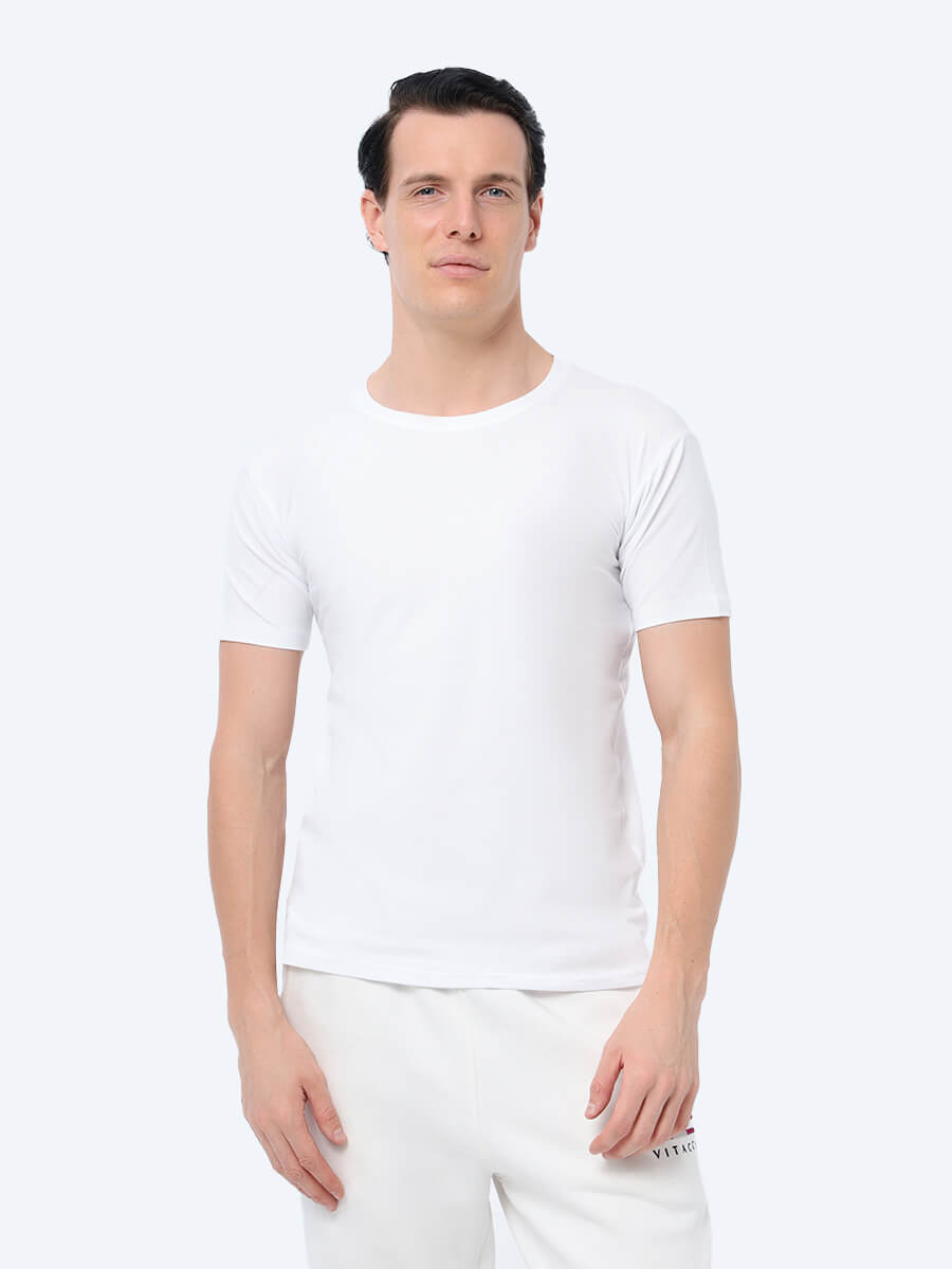 

Футболка мужская Vitacci NT181-02 белая M, Белый, NT181-02