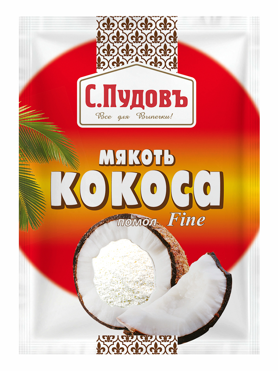 Мякоть кокоса помол fine, С.Пудовъ, 40 г