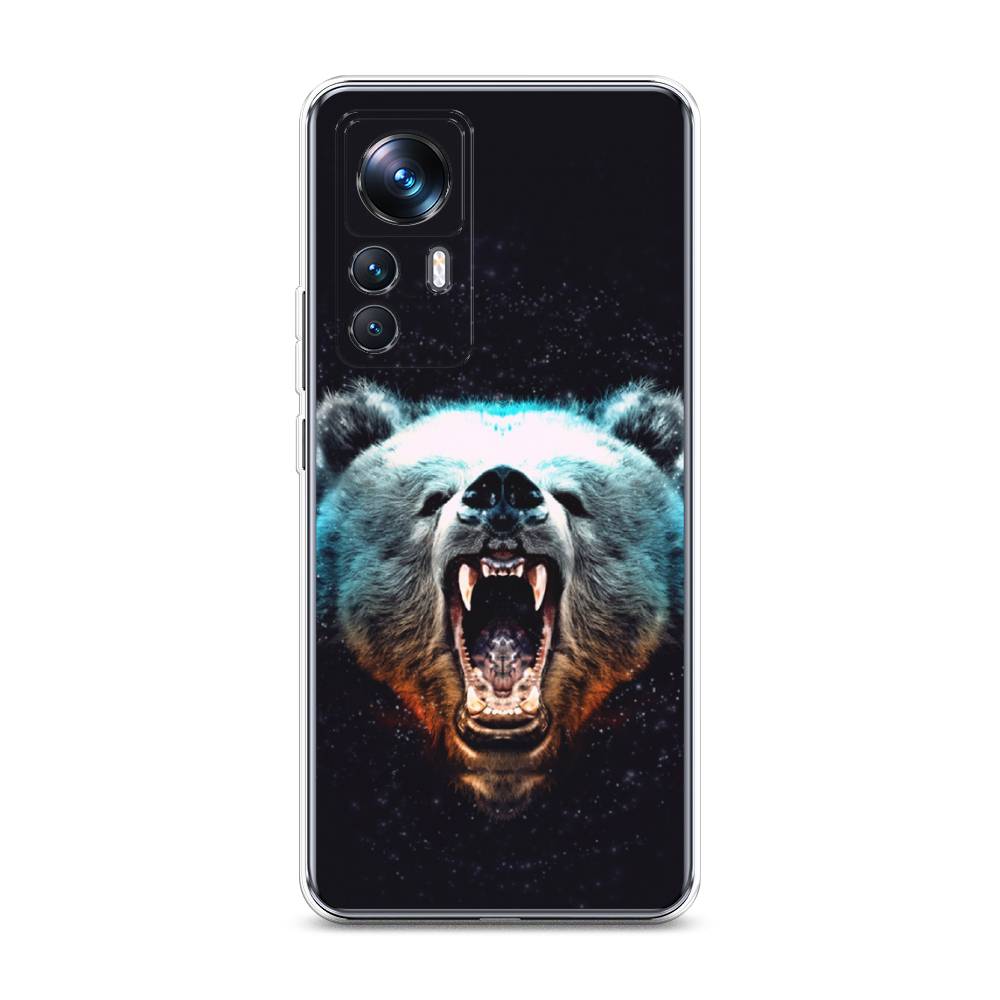 

Чехол Awog на Xiaomi 12T Pro / Сяоми 12T Про "Медведь", Коричневый;голубой;черный