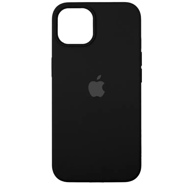 фото Чехол iphone 14 silicon сase apl ws (с лого), черный nobrand