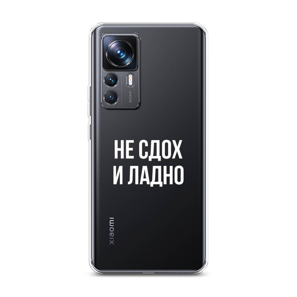 

Чехол Awog на Xiaomi 12T Pro / Сяоми 12T Про "Не сдох и ладно", Бежевый;белый;прозрачный
