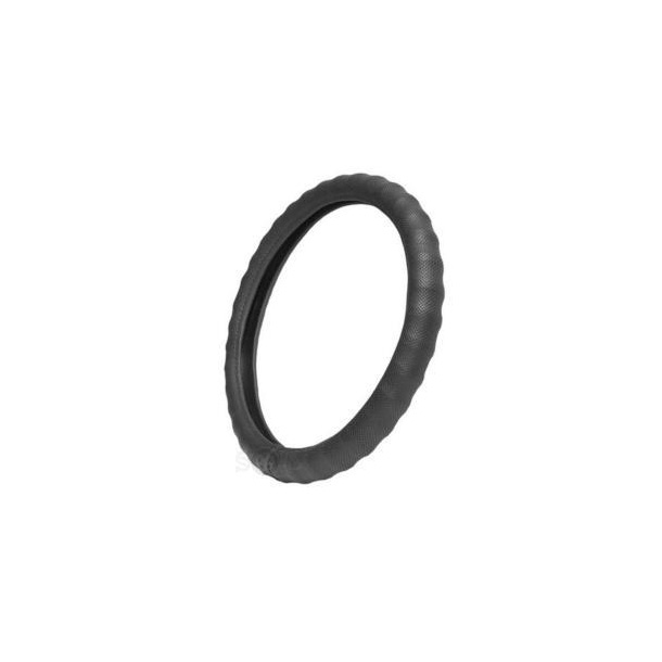 фото Чехол руля из искусственной кожи, серый, обхват 9.5 см, размер 37 - 39 см patron pcc4103