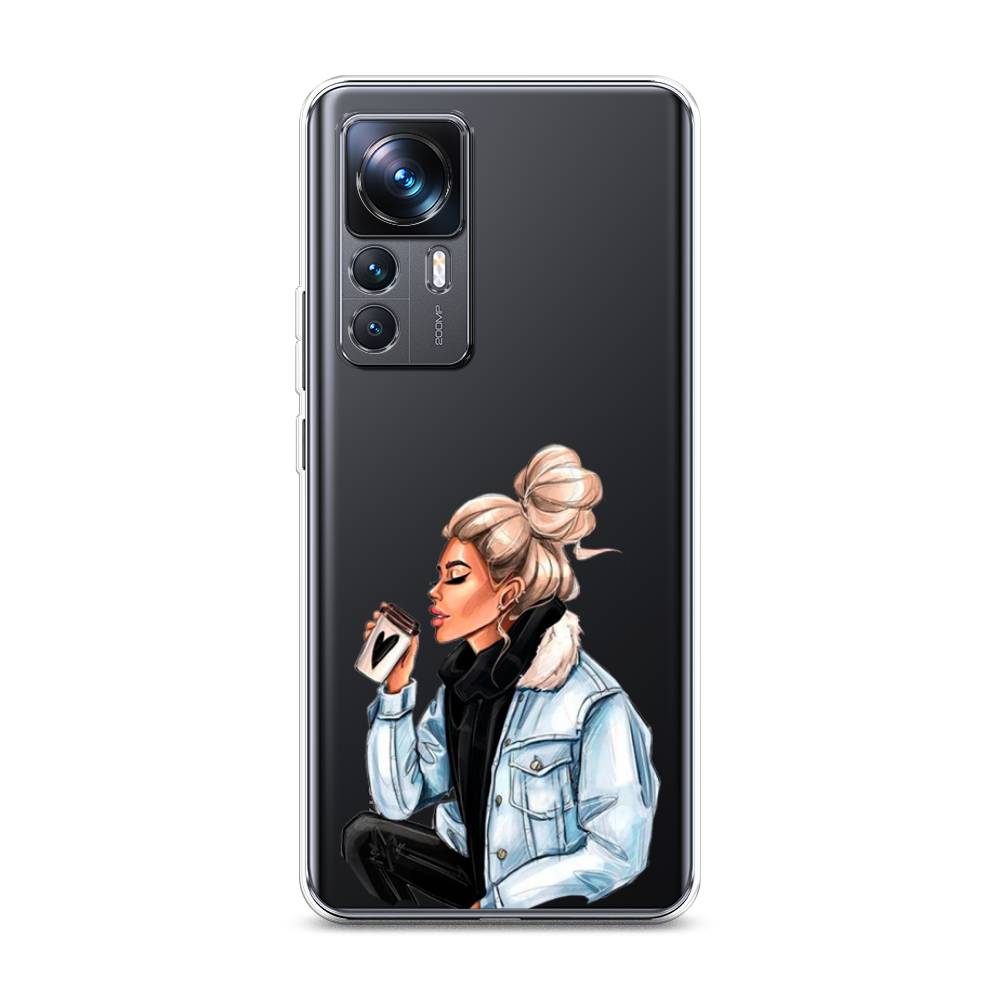 

Чехол Awog на Xiaomi 12T Pro / Сяоми 12T Про "Cute girl", Коричневый;бежевый