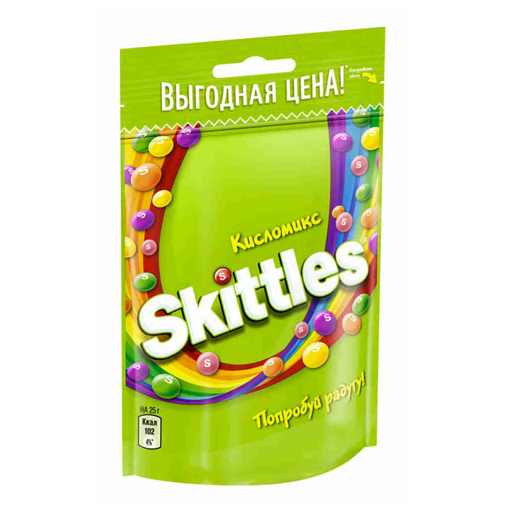 фото Драже skittles кисломикс 100 г