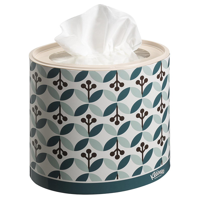 

Салфетки Kleenex косметические, овал 3 сл. 64 л, 10 уп. в коробке