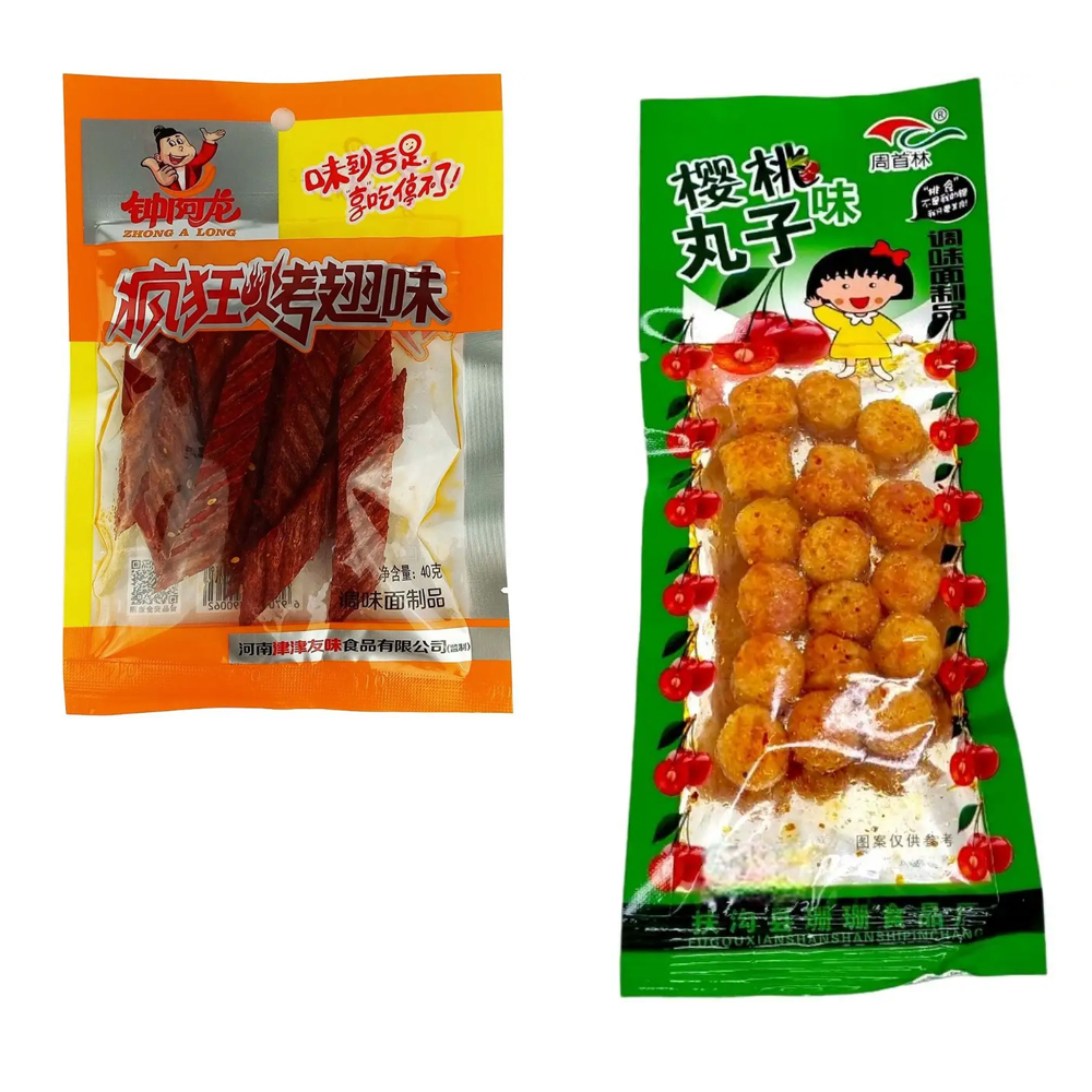 Снеки Jiang Fa острые соевые ассорти вкусов 58 г