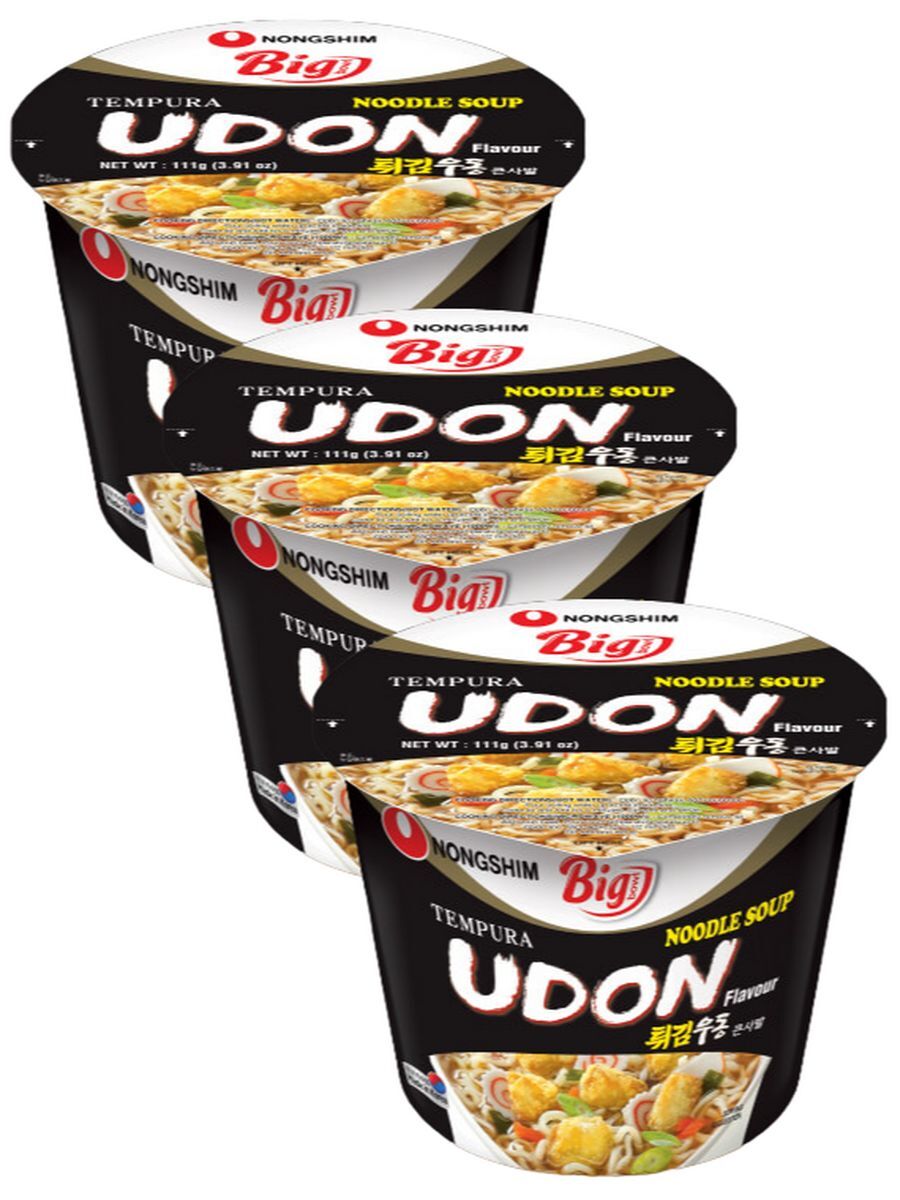 

Лапша пшеничная Nongshim Удон Темпура 111 г х 3 шт