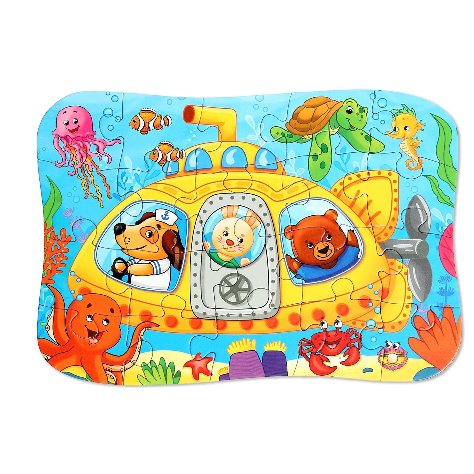 

Макси-пазлы Puzzle Time Подводная лодка, 20 деталей