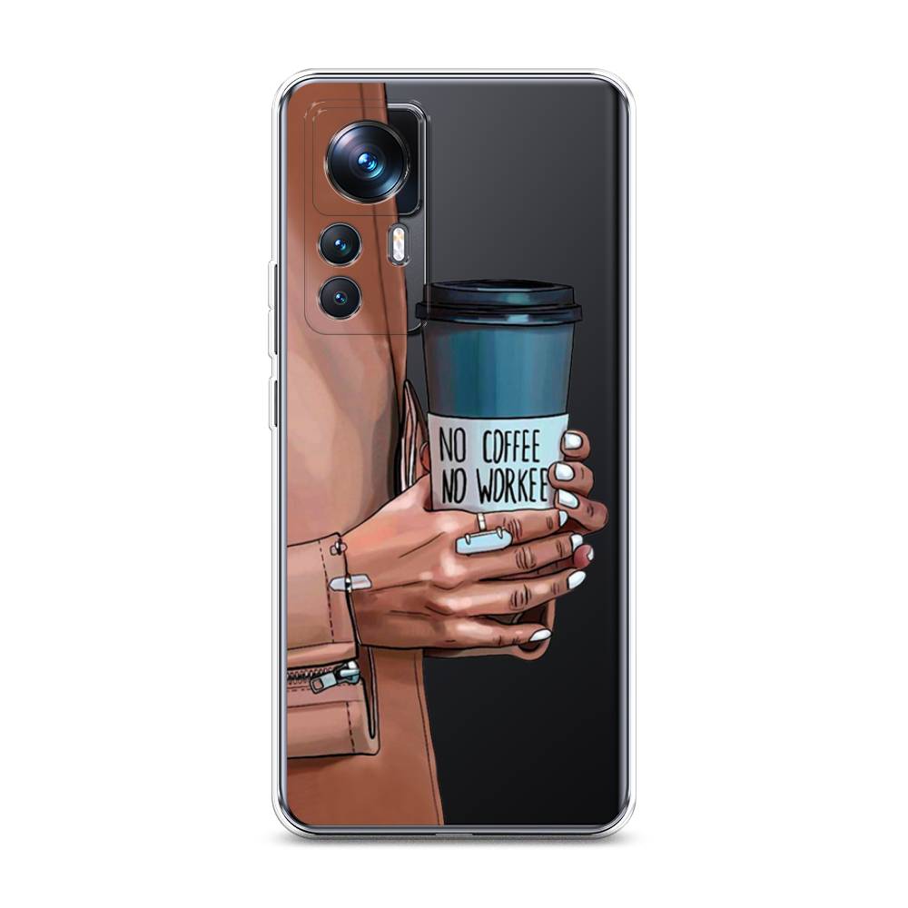 

Чехол Awog на Xiaomi 12T Pro / Сяоми 12T Про "No coffee", Коричневый;серый