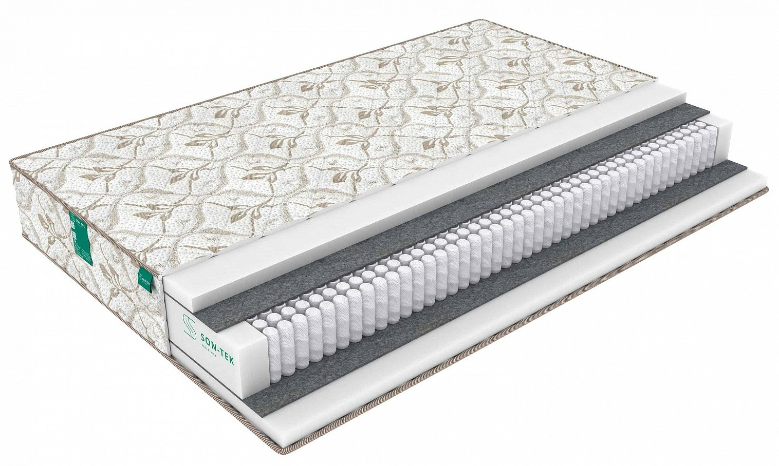 

Матрас Sleeptek Prestige Pena Duo 130х220, Белый;бежевый, Perfect Foam Double