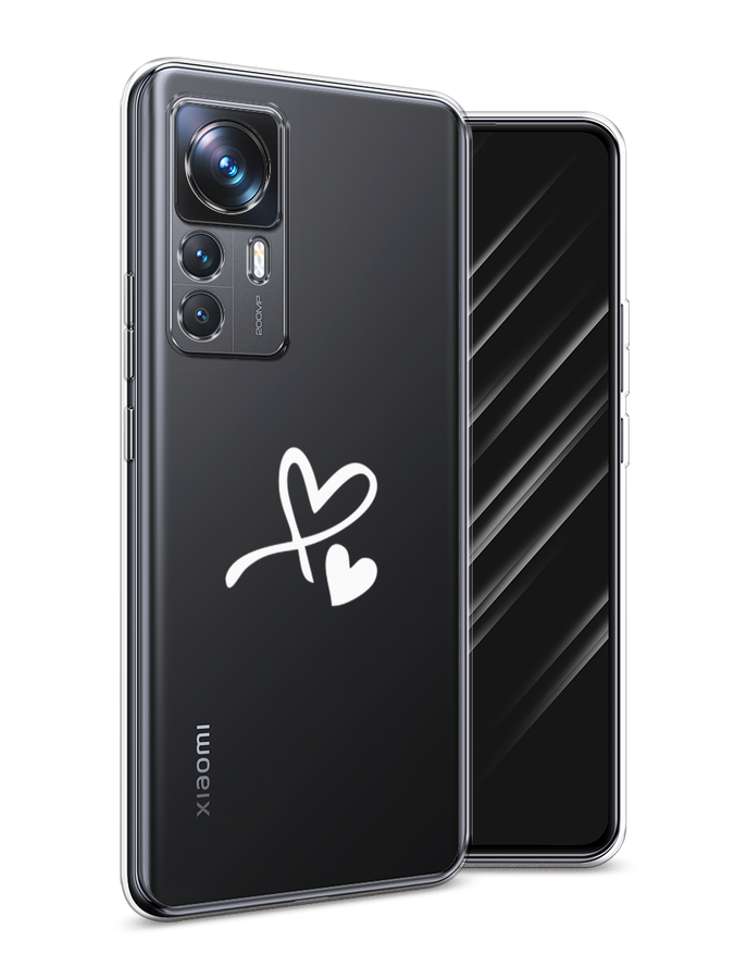

Чехол Awog на Xiaomi 12T Pro / Сяоми 12T Про "Сердечко минимализм", Белый