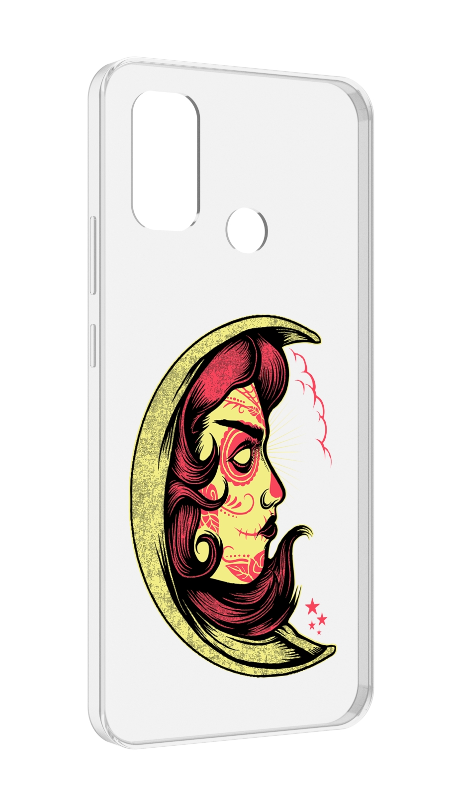 

Чехол MyPads желтый полумесяц с лицом девушки для UleFone Note 10P/Note 10, Прозрачный, Tocco