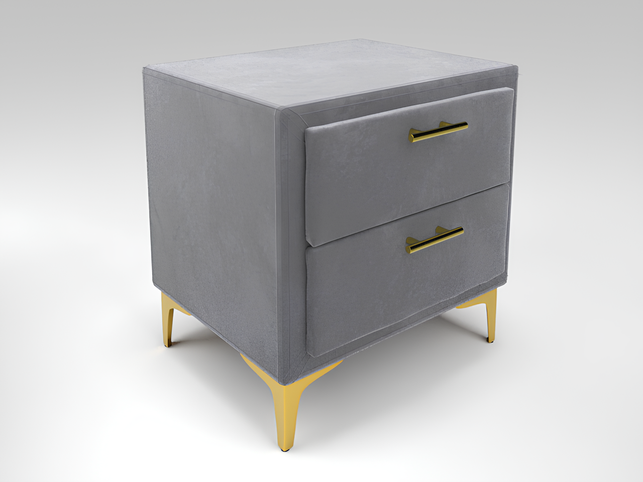 

Тумба прикроватная Рошаль 500х400х570 Серый Велюр, Рошаль