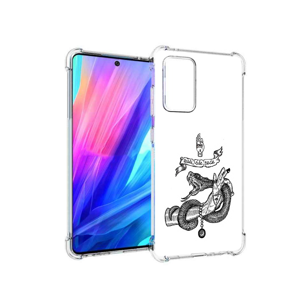 Чехол MyPads Tocco для Samsung Galaxy A52 змея на руке рисунок (PT158660.526.366)