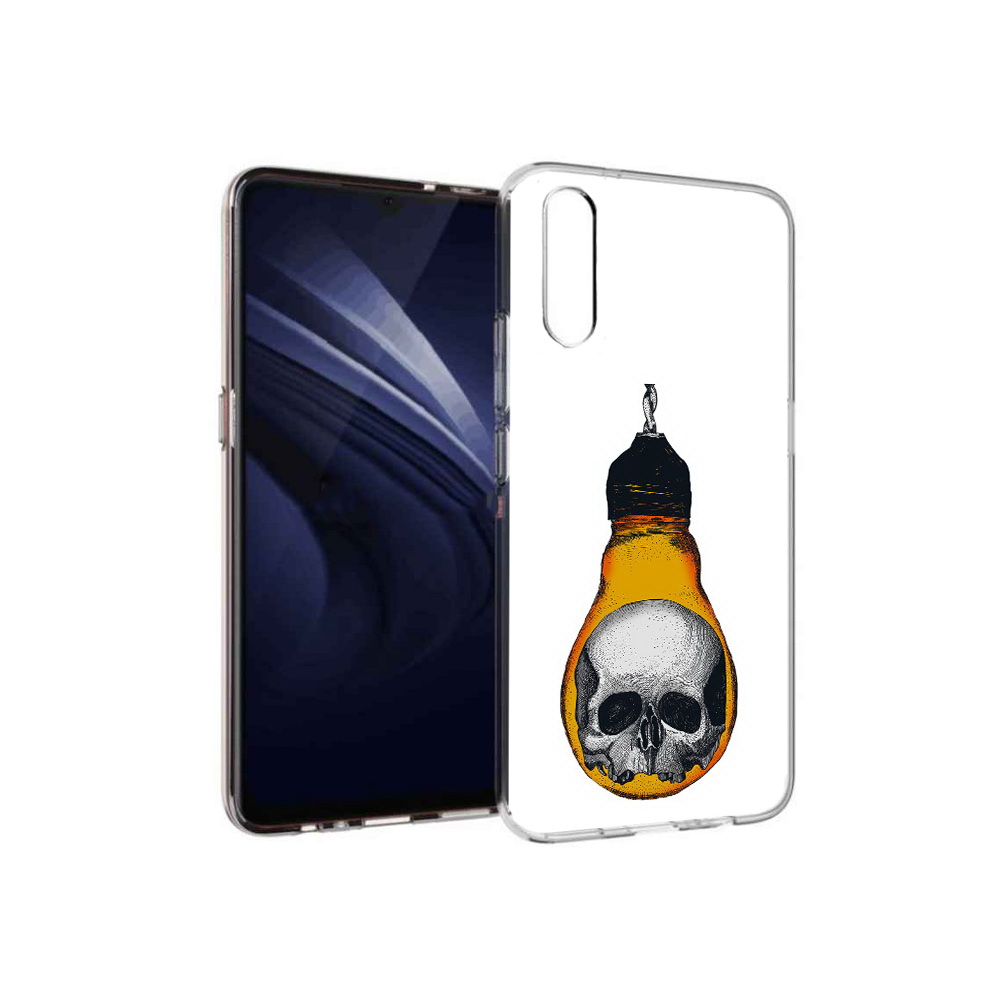 

Чехол MyPads Tocco для Vivo V17 Neo череп в лампочке (PT226959.388.676), Прозрачный, Tocco